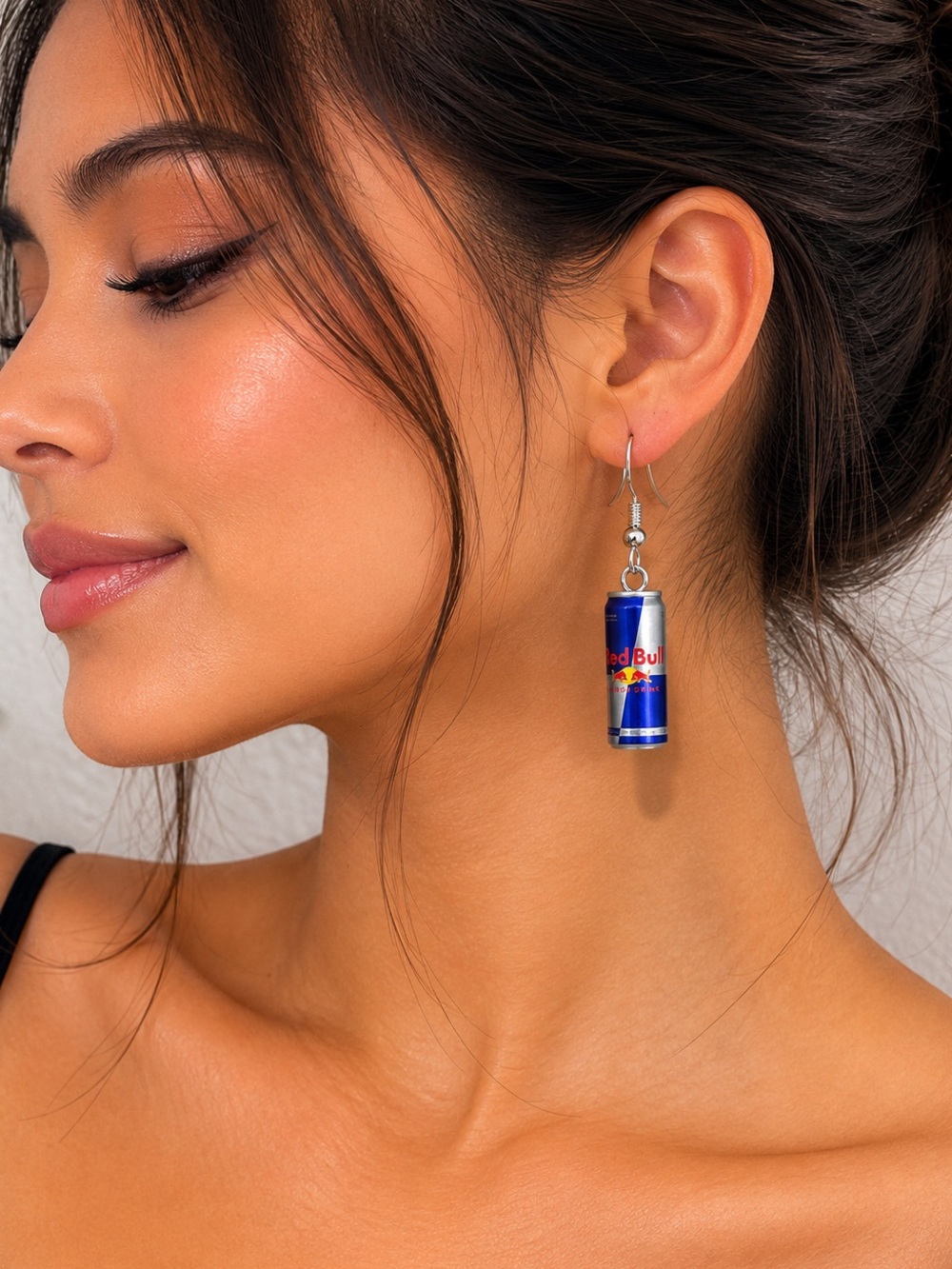 Red bull  mini can Earrings